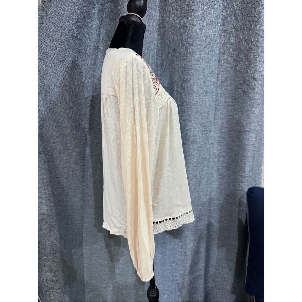 Knox rose cream bohemian top size small - Picture 4 of 8
